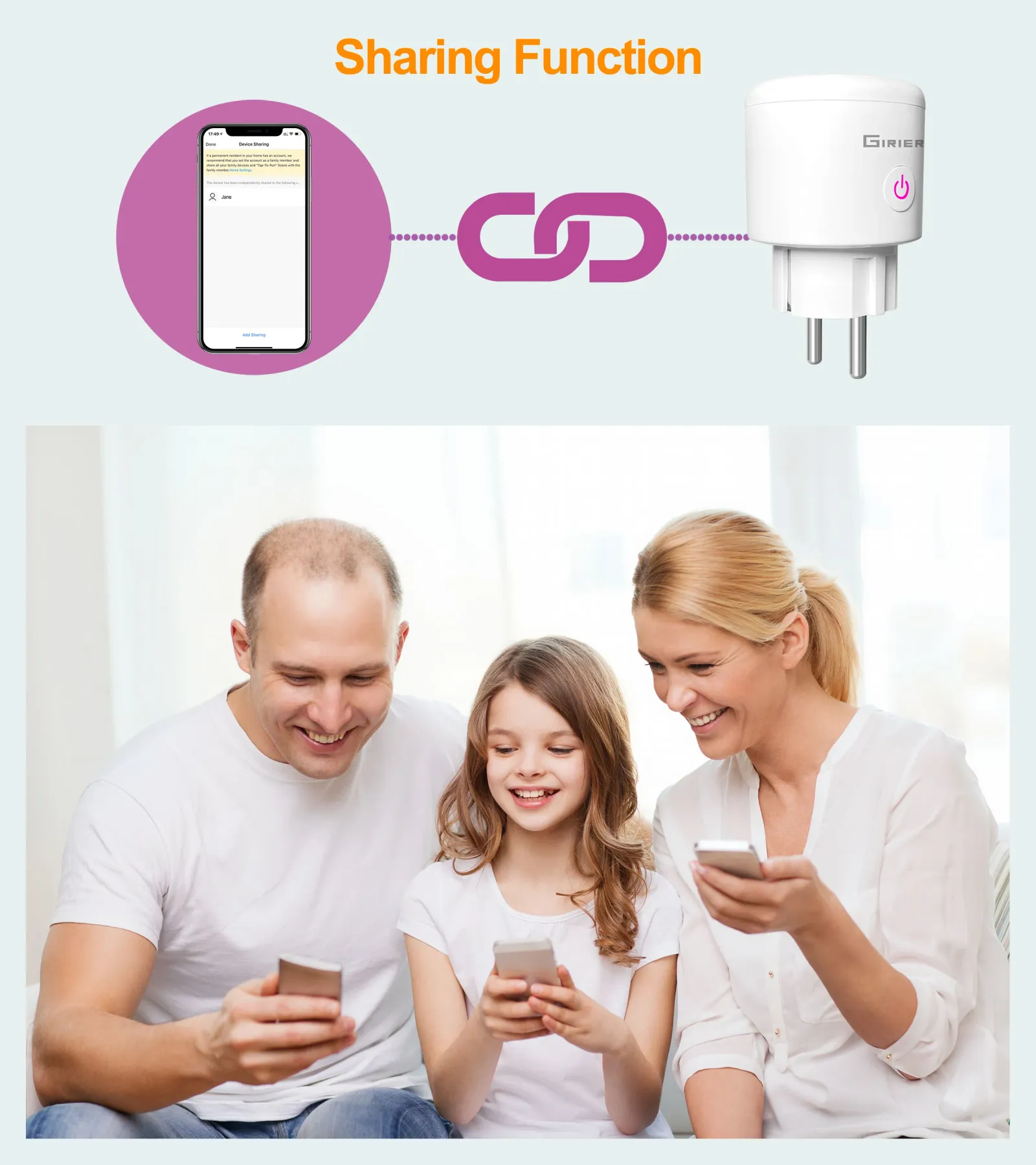 Prise intelligente Wi-Fi Tuya, minuterie