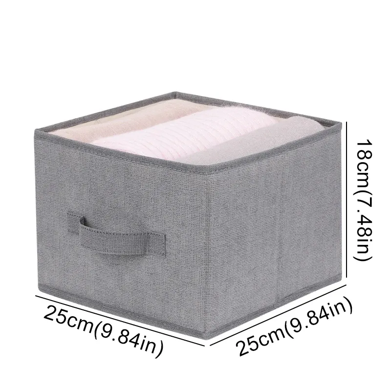 Organisateur suspendu pliable en coton et lin, style tiroir 8
