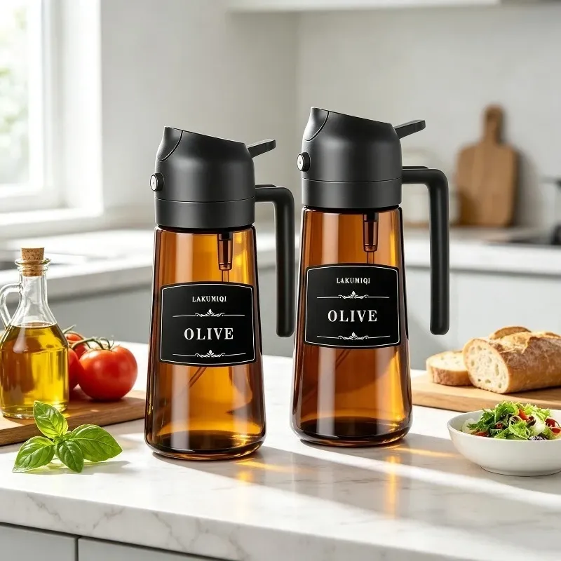 Ce titre est déjà en français. Voici une version plus claire et professionnelle, sans mots-clés superflus :
Flacon pulvérisateur et distributeur d'huile 2 en 1 en verre, 473 ml, anti-fuite, pour la cuisson, le barbecue et les salades, sans BPA, qualité alimentaire