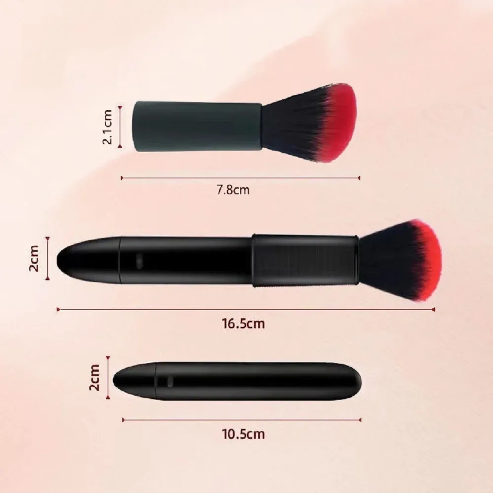 Brosse de maquillage électrique pour poudre libre et blush, 10 vitesses, rechargeable 6