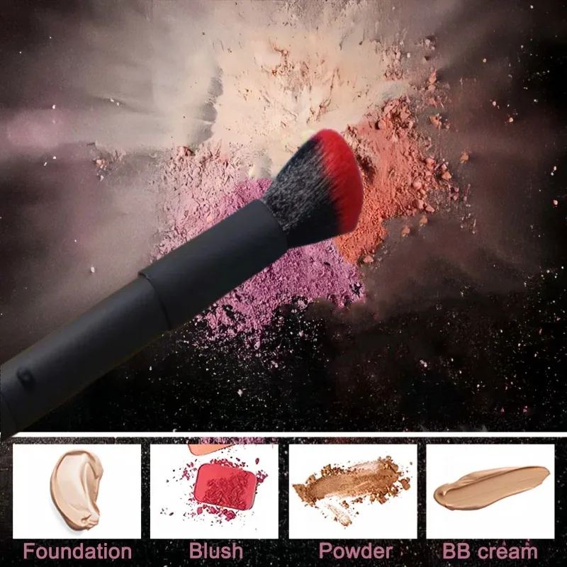 Détail des finitions du pinceau de maquillage