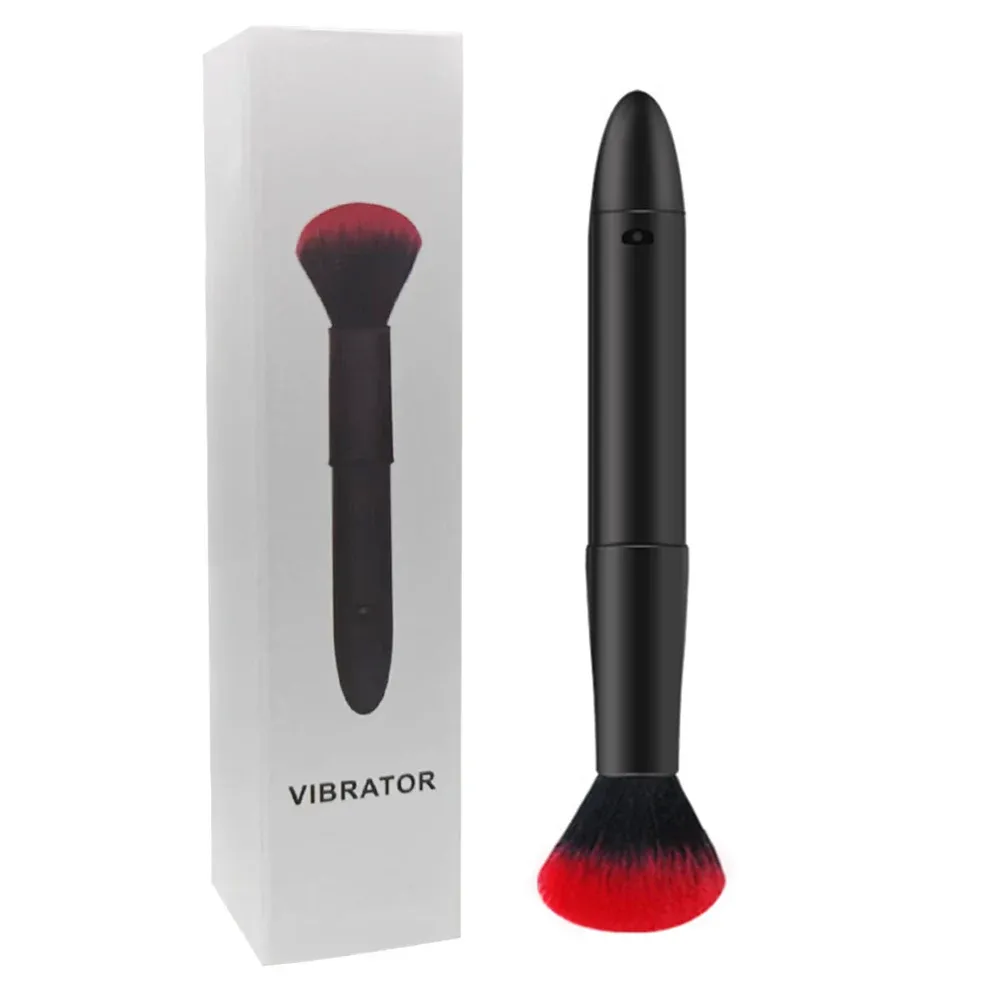 Brosse de maquillage électrique pour poudre libre et blush, 10 vitesses, rechargeable 8