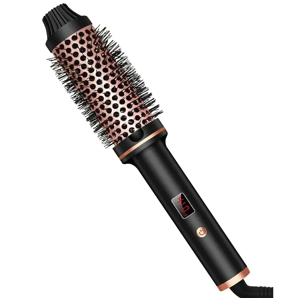 Fer à lisser ionique 3 en 1 : fer à friser professionnel et brosse chauffante anti-brûlure 9
