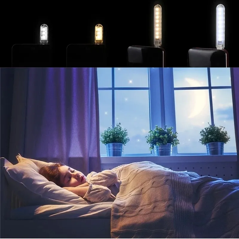 Veilleuse USB en ambiance chaleureuse