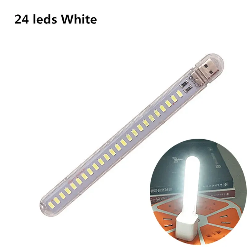 Mini lampe livre USB à LED, lampe de lecture portable ultra lumineuse DC 5V pour batterie externe, camping et ordinateurs portables 12