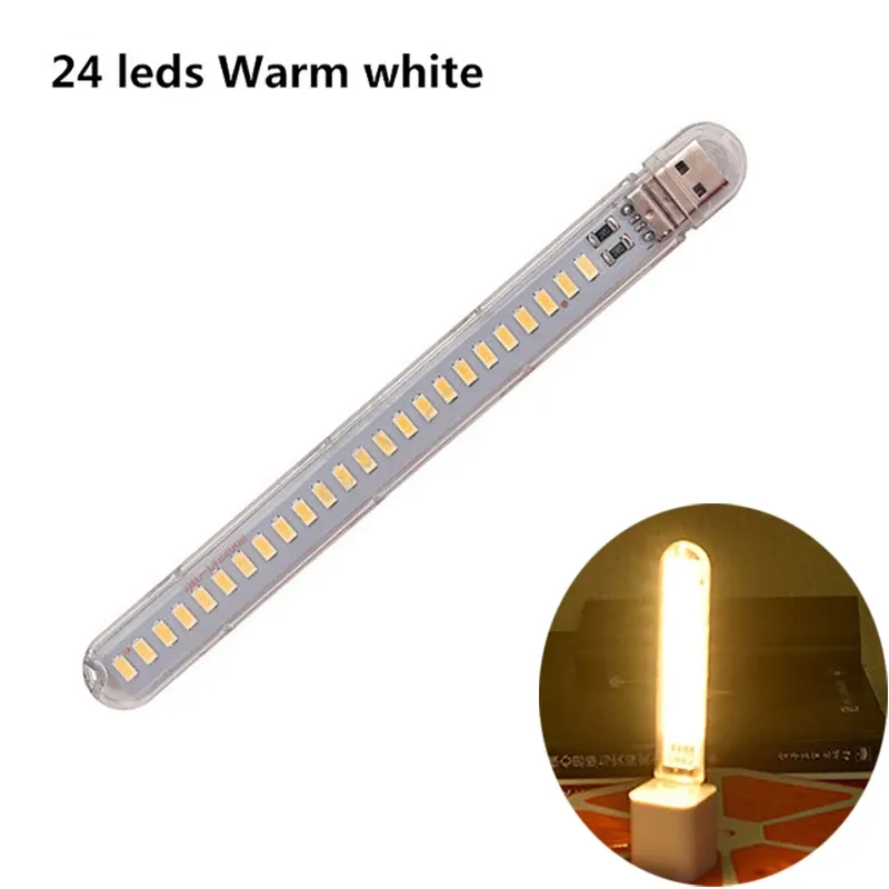 Mini lampe livre USB à LED, lampe de lecture portable ultra lumineuse DC 5V pour batterie externe, camping et ordinateurs portables 7