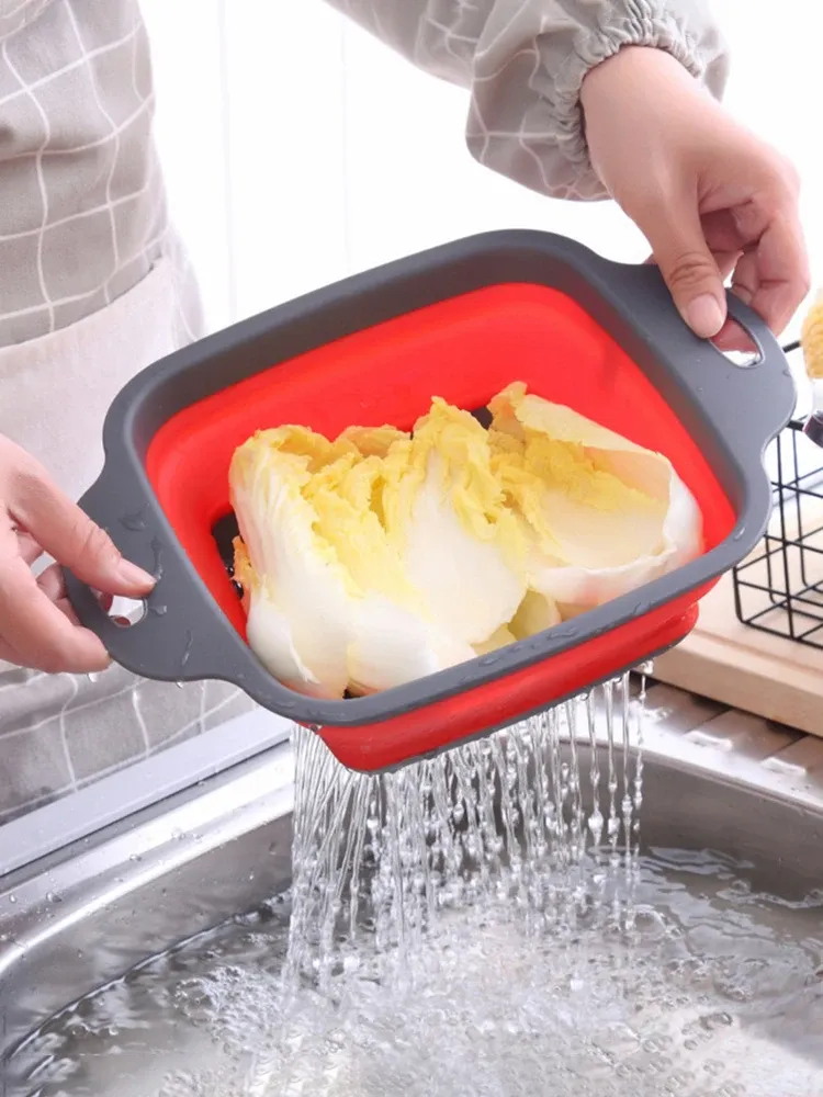 Égouttoir à vaisselle pliable en silicone, vue finale