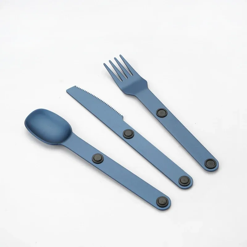Couverts magnétiques de camping en aluminium léger, 3 pièces (cuillère, fourchette, couteau) 8