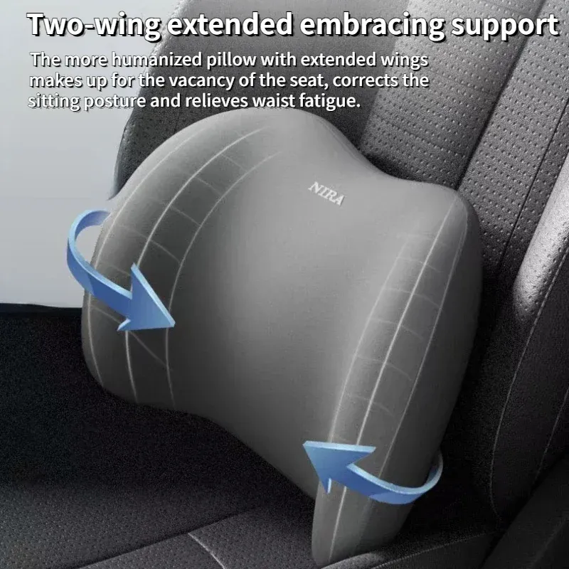 Coussin de voiture en mousse à mémoire de forme pour cou et lombaires 6