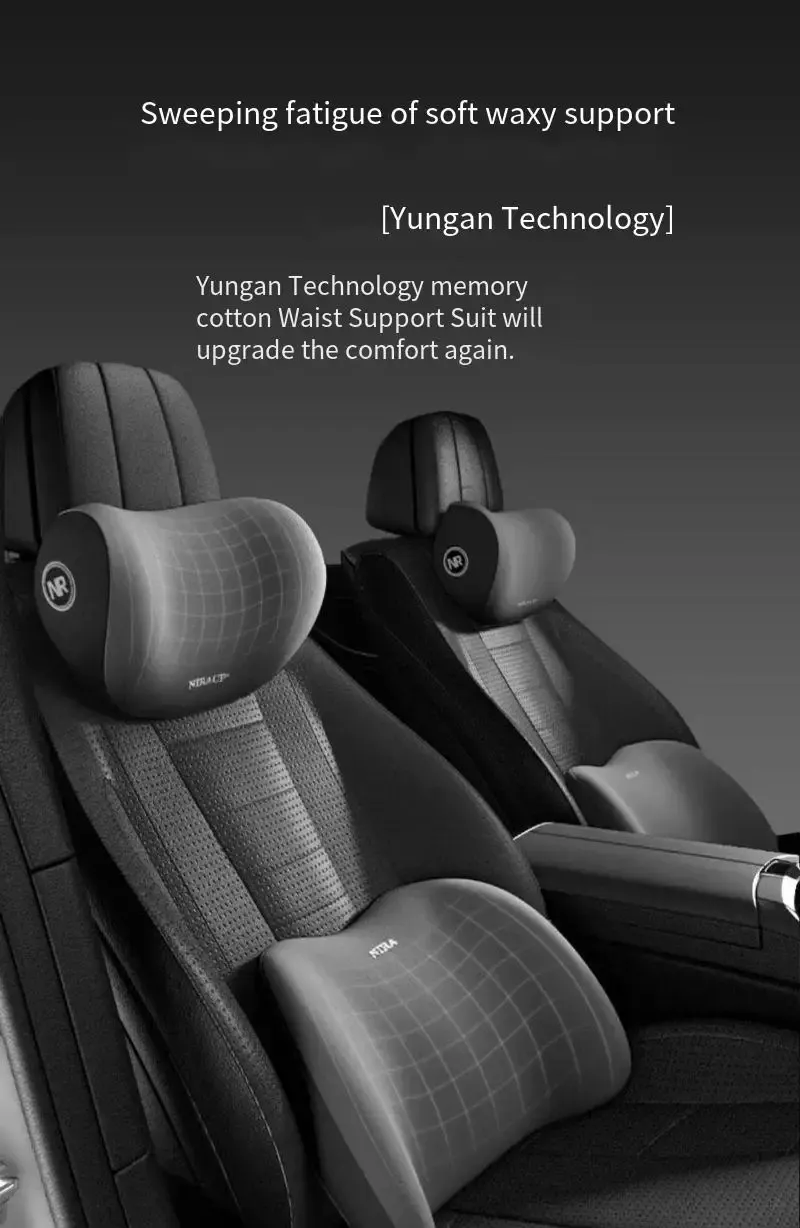Vue d'ensemble du coussin de voiture ergonomique