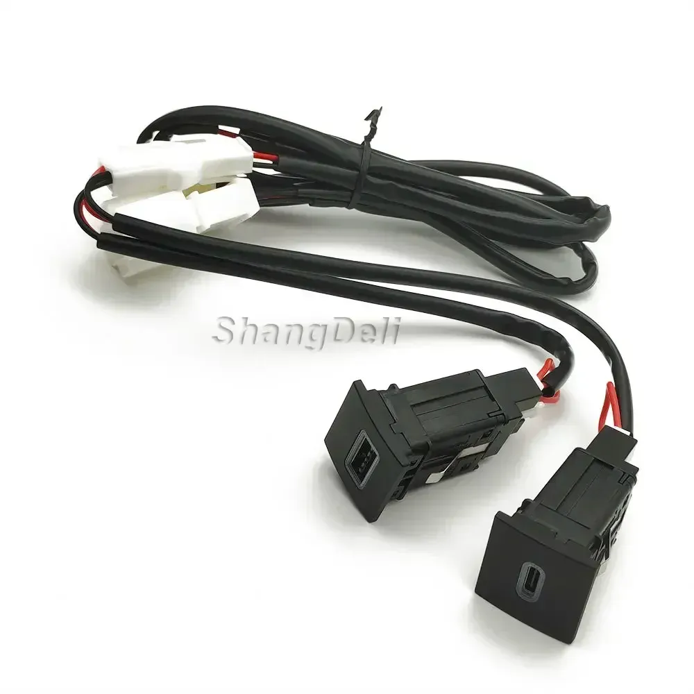 Chargeur USB de voiture à charge rapide PD et QC 3.0 pour VW Golf 6 (MK6), Jetta 5 (MK5) et Scirocco (2006-2012), avec bouton adaptateur 5