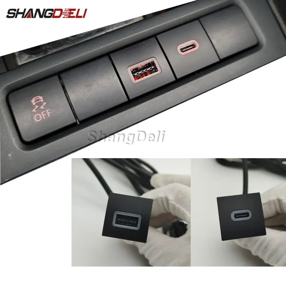 Chargeur USB de voiture PD QC3.0 en situation