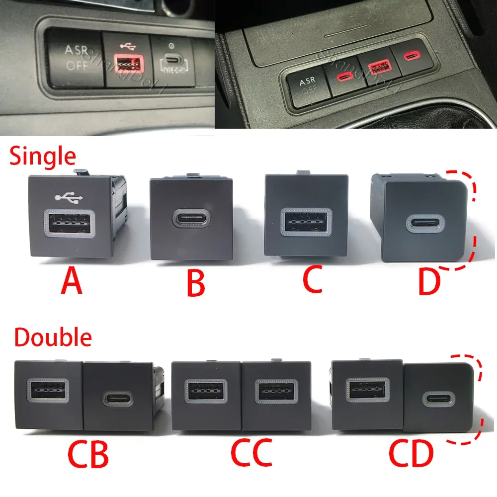 Chargeur USB de voiture PD QC3.0 vue détaillée