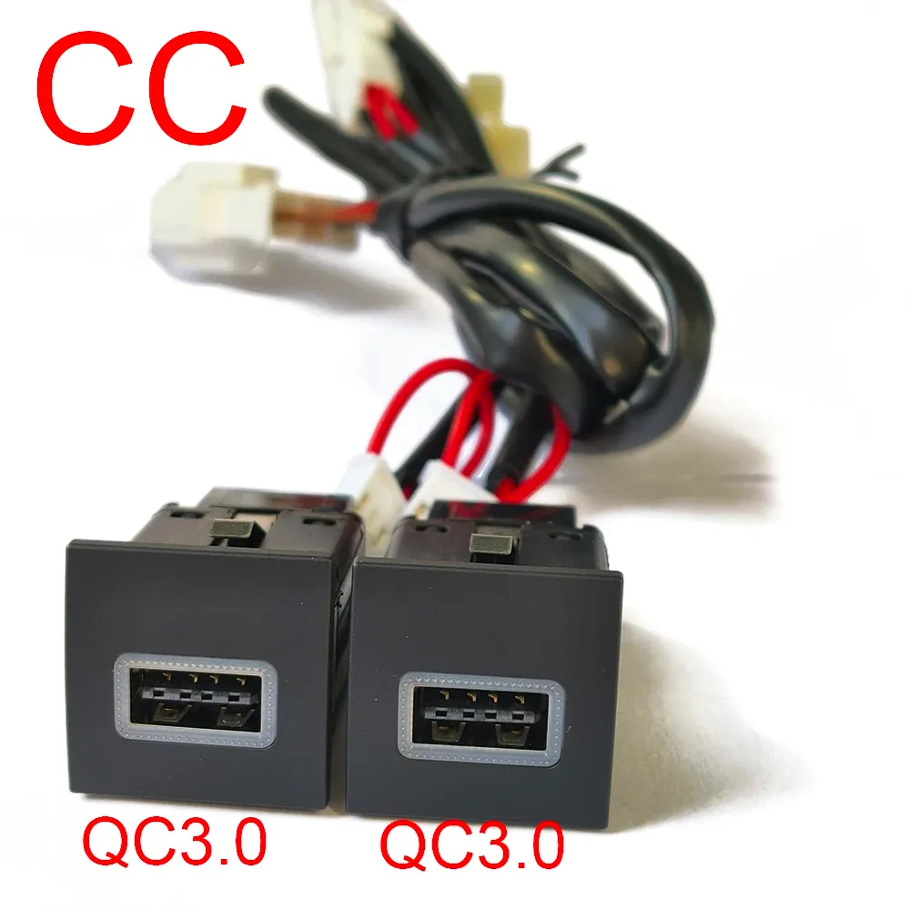 Chargeur USB de voiture à charge rapide PD et QC 3.0 pour VW Golf 6 (MK6), Jetta 5 (MK5) et Scirocco (2006-2012), avec bouton adaptateur 9