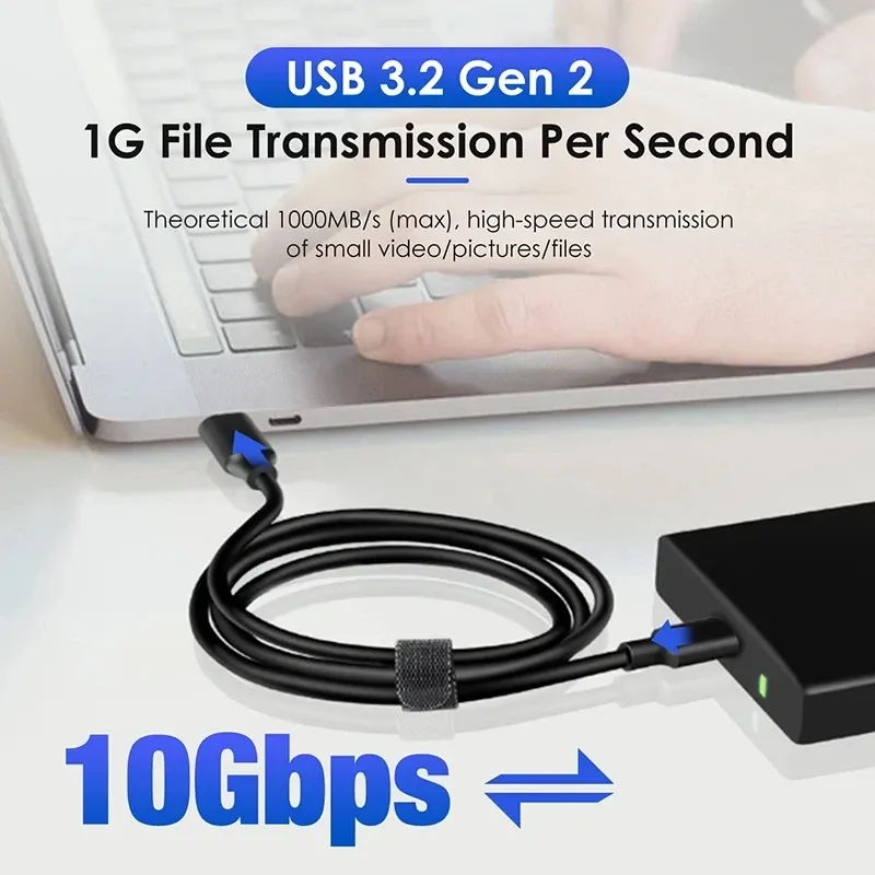 Câble USB-C en situation d'utilisation