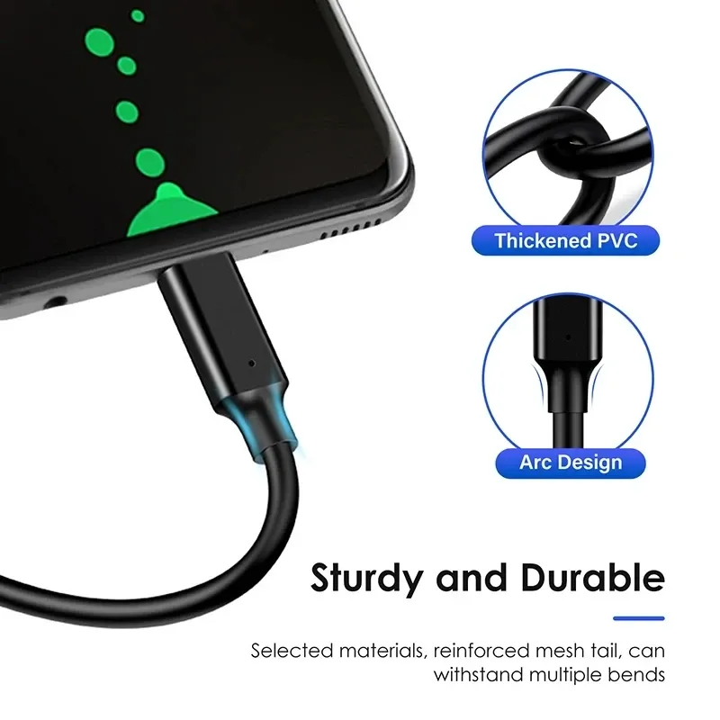 Connecteurs du câble USB-C de près