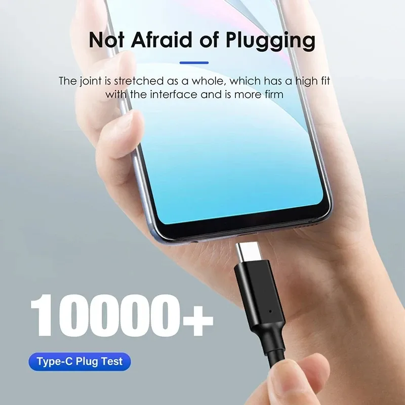 Câble USB-C connecté à un appareil