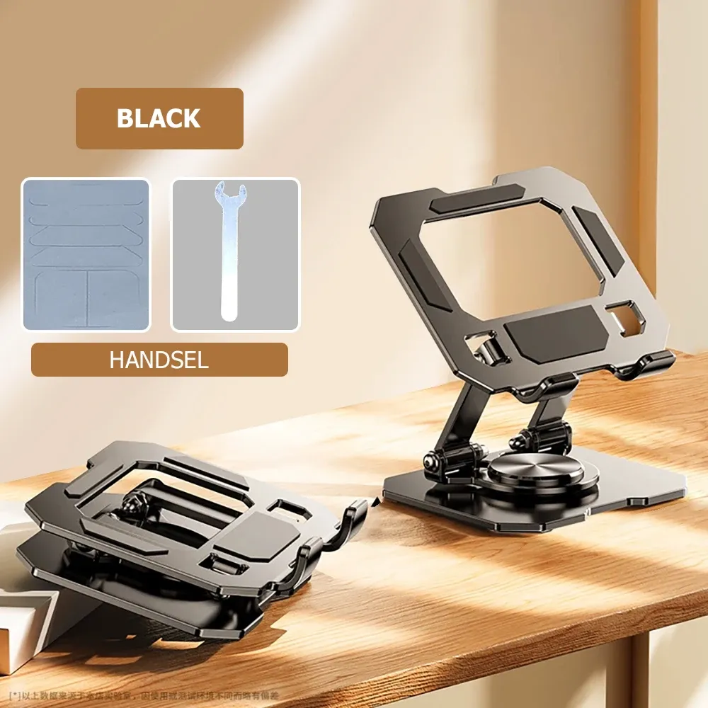 Support de tablette rotatif à 360°, pliable et réglable pour bureau, compatible iPad Pro, Air, mini et téléphones de 4,7 à 10 pouces 12