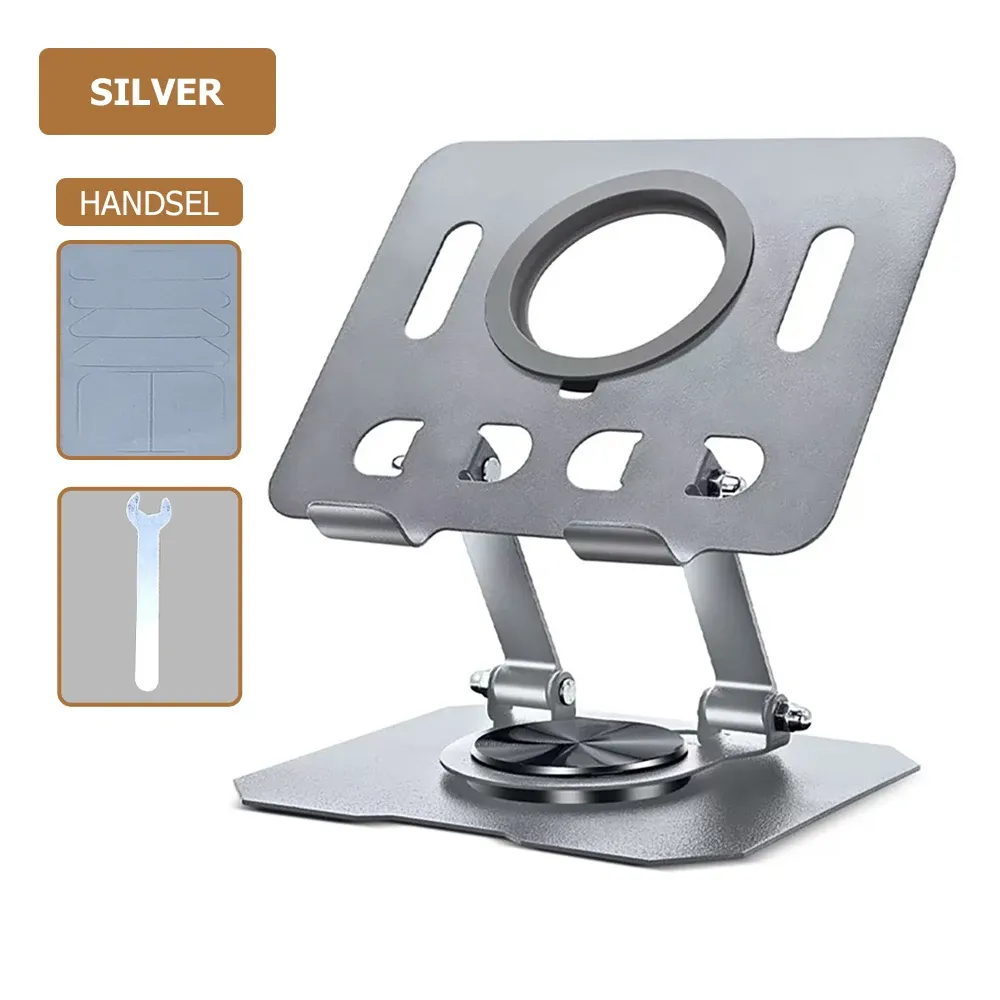 Support de tablette rotatif à 360°, pliable et réglable pour bureau, compatible iPad Pro, Air, mini et téléphones de 4,7 à 10 pouces 9