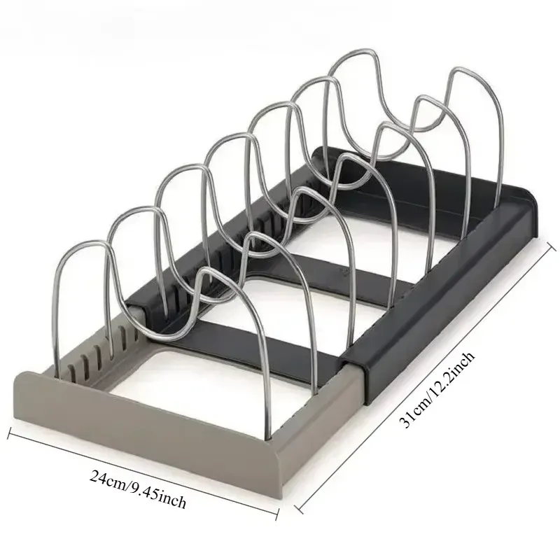 Détail du support de rangement de cuisine