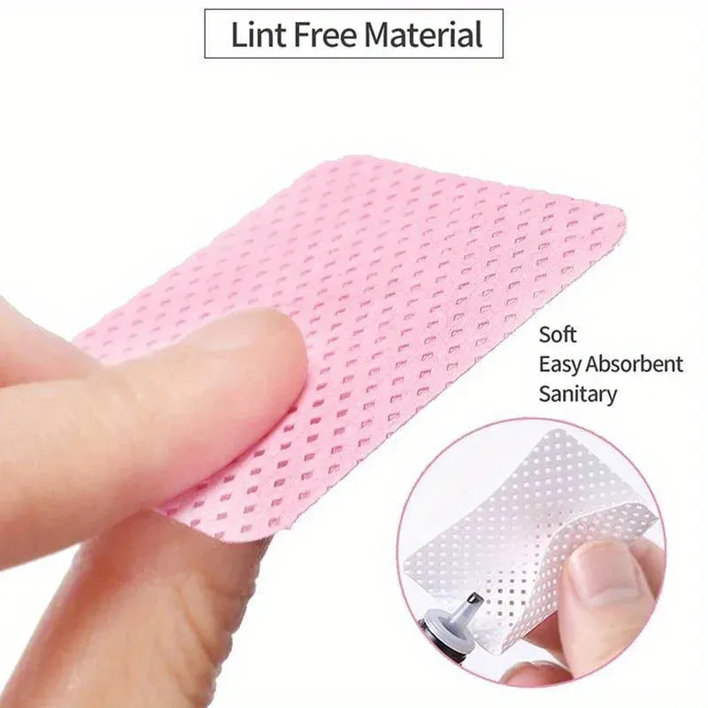 Lingettes à ongles non pelucheuses, mise en situation