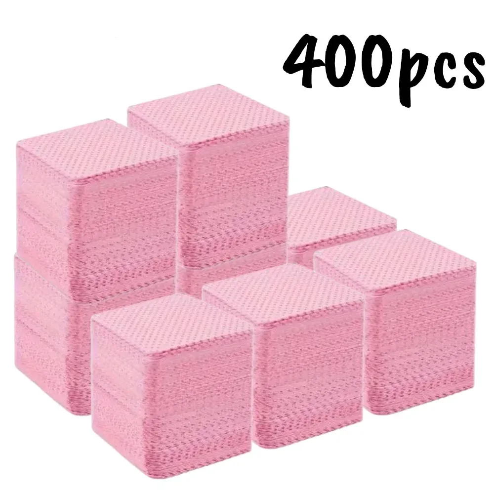 Lingettes non pelucheuses pour ongles, 20 à 600 pièces, tampons de nettoyage en gel sans aluminium pour dissolvant de vernis, outil de soin et de nettoyage pour nail art 20