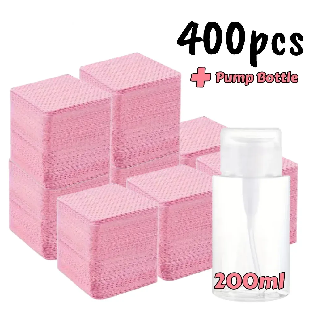 Lingettes non pelucheuses pour ongles, 20 à 600 pièces, tampons de nettoyage en gel sans aluminium pour dissolvant de vernis, outil de soin et de nettoyage pour nail art 13