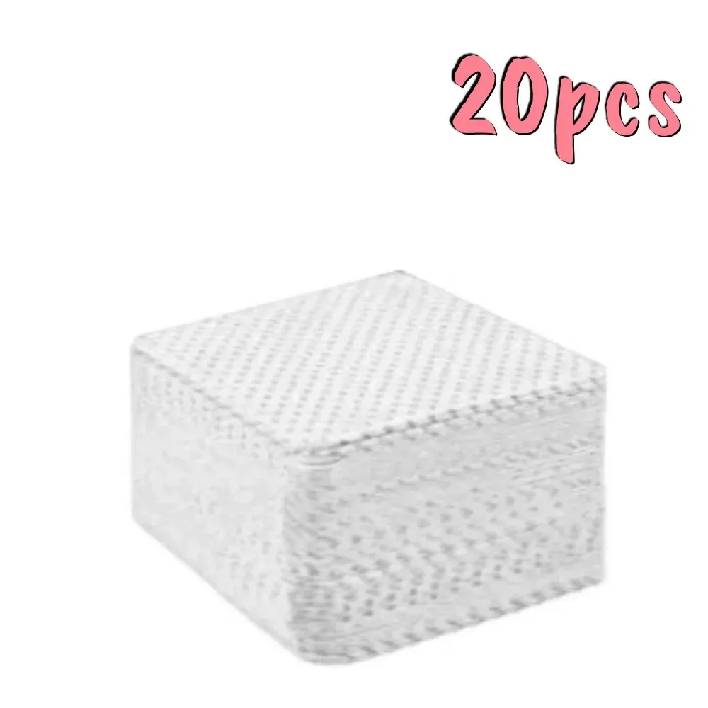 Lingettes non pelucheuses pour ongles, 20 à 600 pièces, tampons de nettoyage en gel sans aluminium pour dissolvant de vernis, outil de soin et de nettoyage pour nail art 14