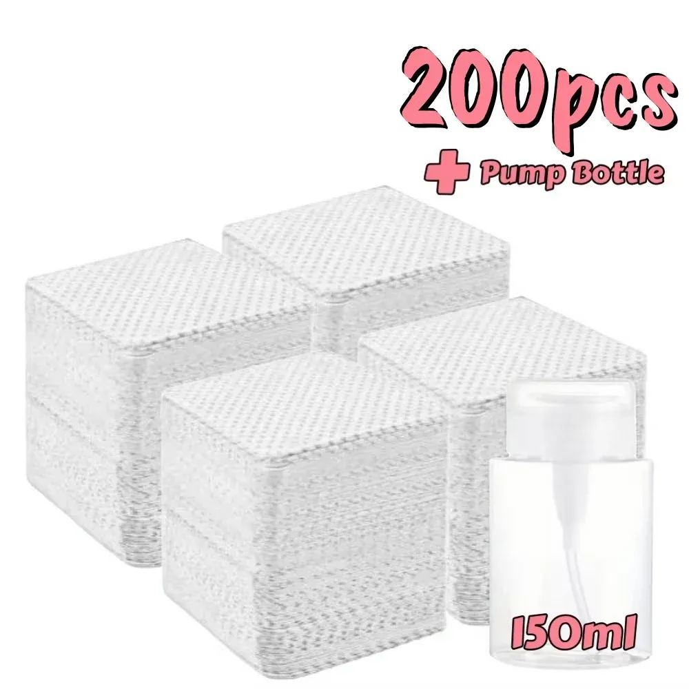 Lingettes non pelucheuses pour ongles, 20 à 600 pièces, tampons de nettoyage en gel sans aluminium pour dissolvant de vernis, outil de soin et de nettoyage pour nail art 12