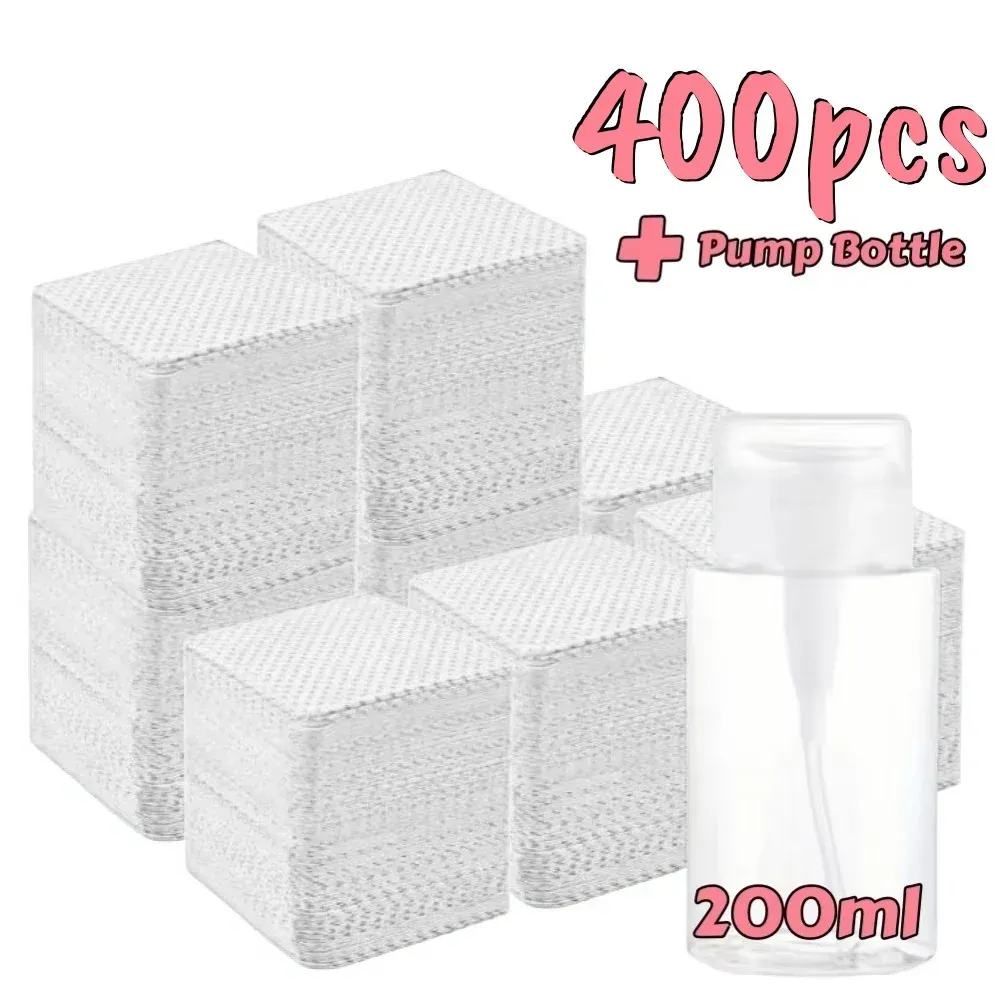 Lingettes non pelucheuses pour ongles, 20 à 600 pièces, tampons de nettoyage en gel sans aluminium pour dissolvant de vernis, outil de soin et de nettoyage pour nail art 7