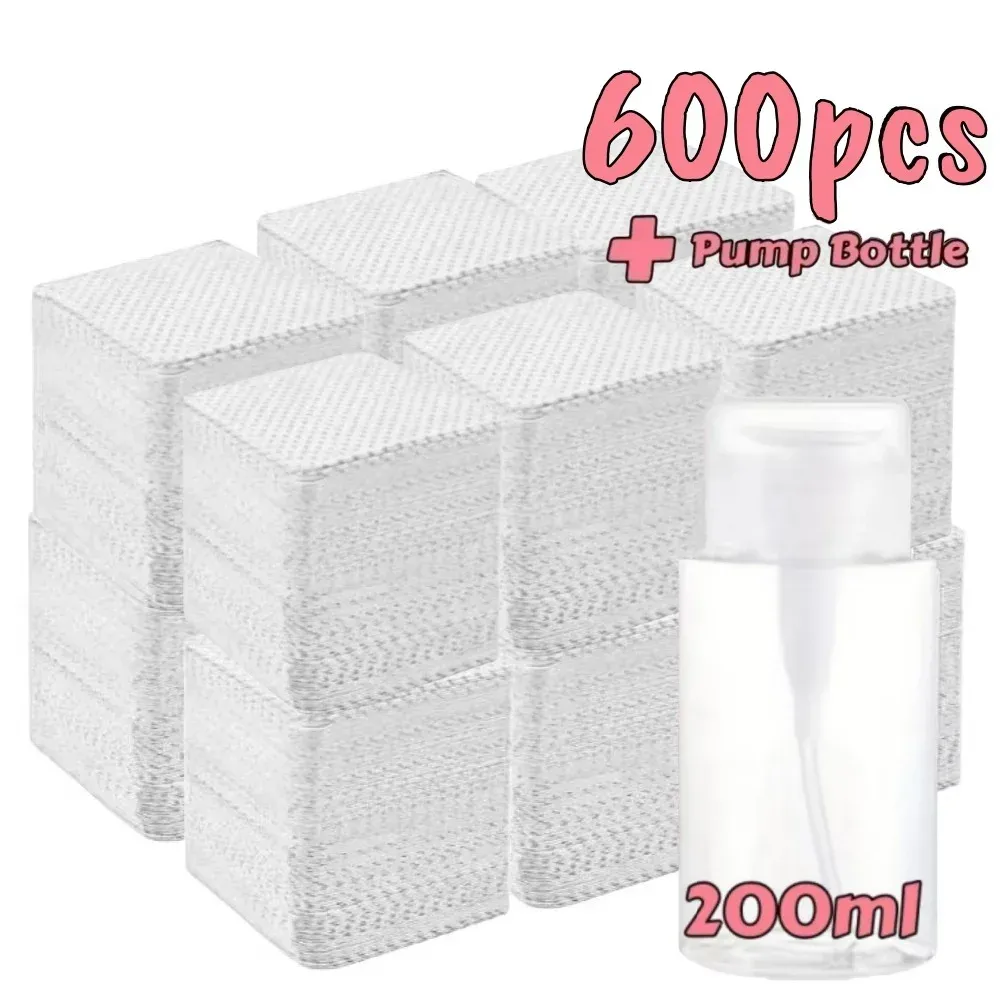 Lingettes non pelucheuses pour ongles, 20 à 600 pièces, tampons de nettoyage en gel sans aluminium pour dissolvant de vernis, outil de soin et de nettoyage pour nail art 21