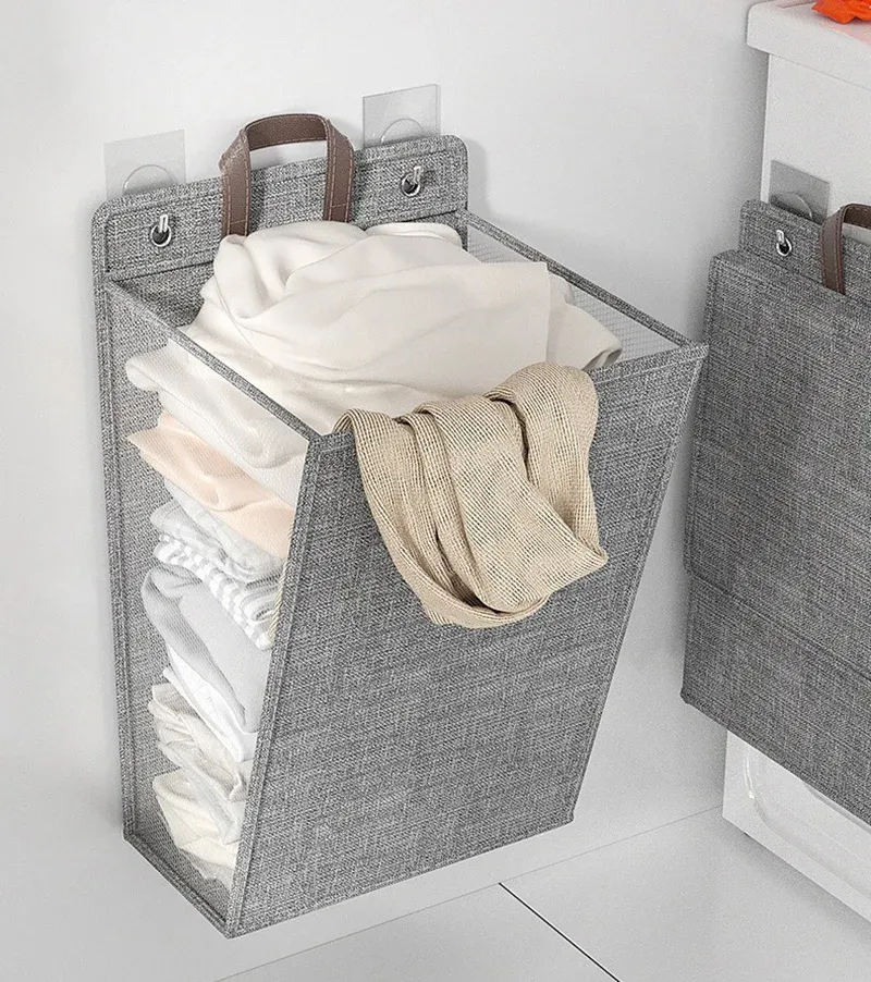 Panier à linge pliable en situation