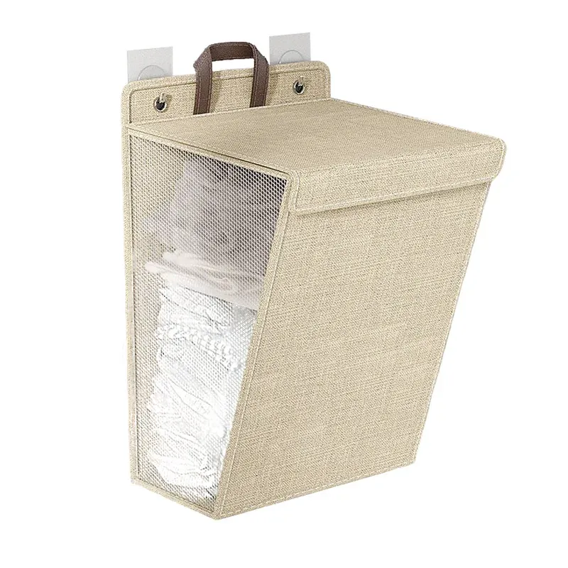 Panier à linge pliable mural pour salle de bain, respirant et de grande capacité 8