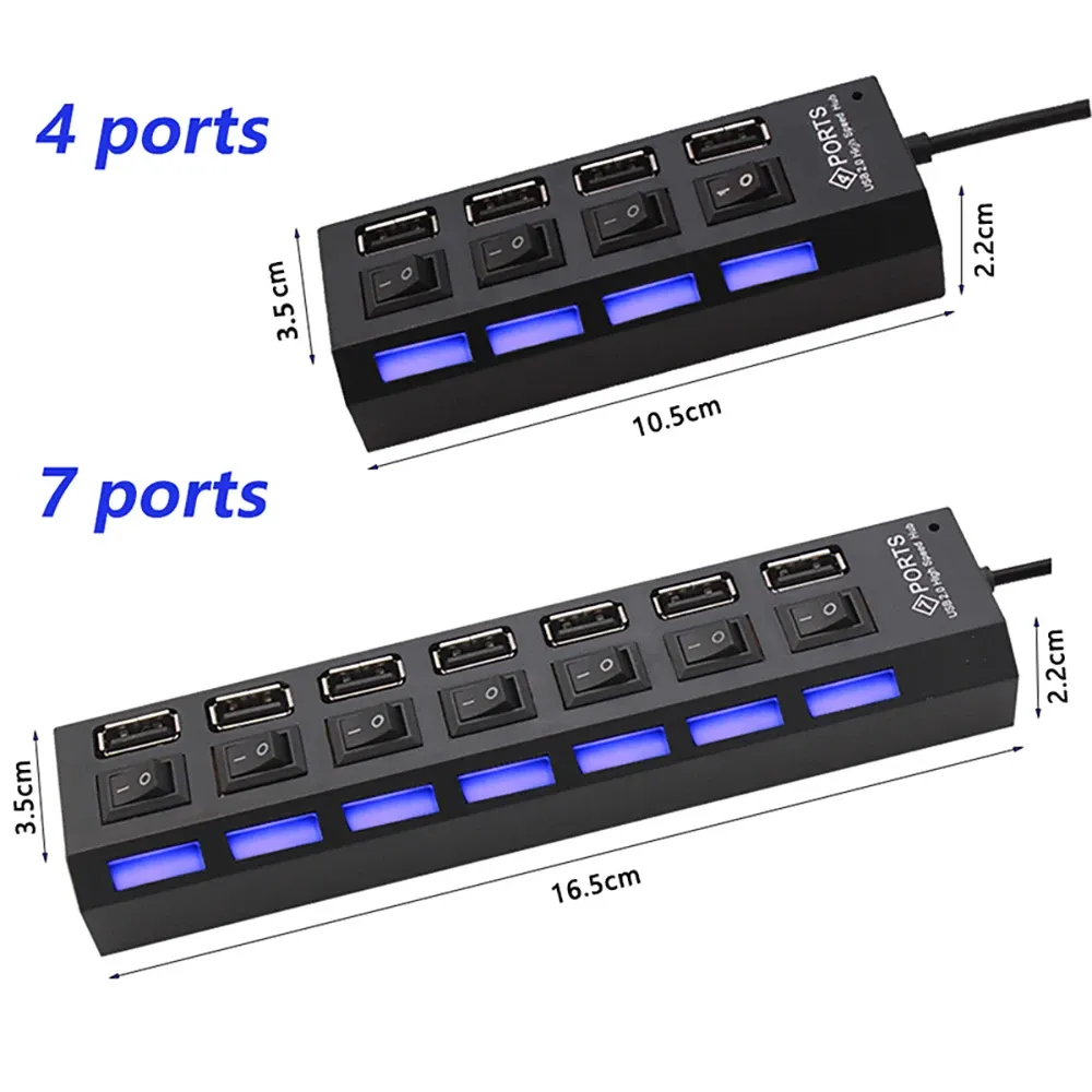 Hub USB 2.0 connectique
