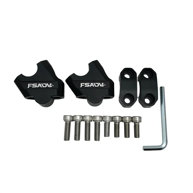 Barre de montage universelle pour guidon de moto, 22 mm et 28 mm (7/8" et 1 1/8"), vendue par paire 5