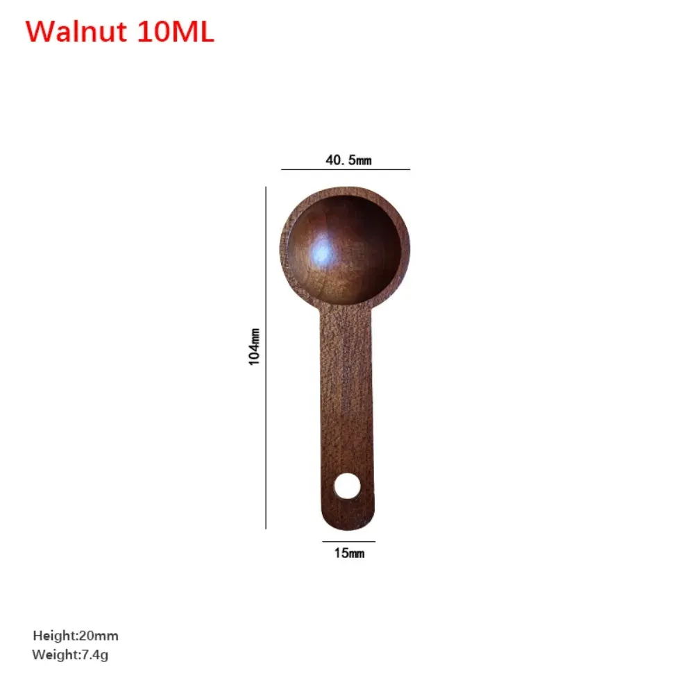 Cuillère doseuse en bois 7,5 / 10 / 15 / 20 / 30 / 45 ml, cuillère à café, thé, sucre, épices, cuillère à soupe de cuisine, cuillères doseuses pour la maison, outil de mesure 8