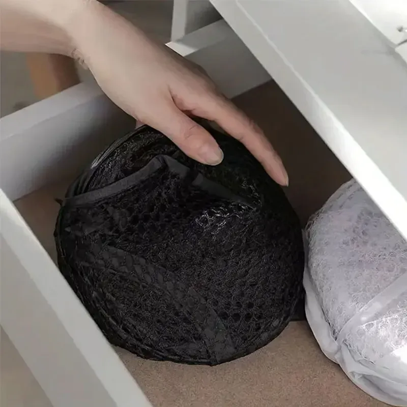Panier à linge pop-up pliable avec poches en filet