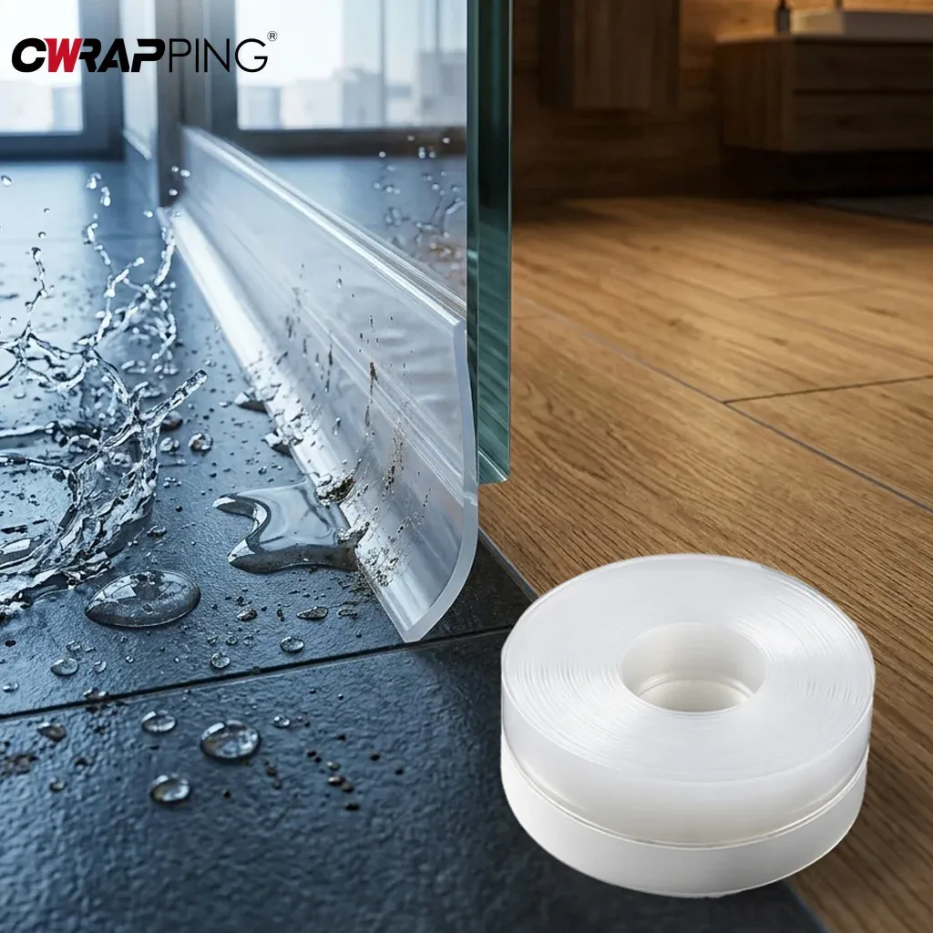 Bande d'étanchéité en silicone pour portes et fenêtres, isolation thermique et phonique, protection anti-poussière 3