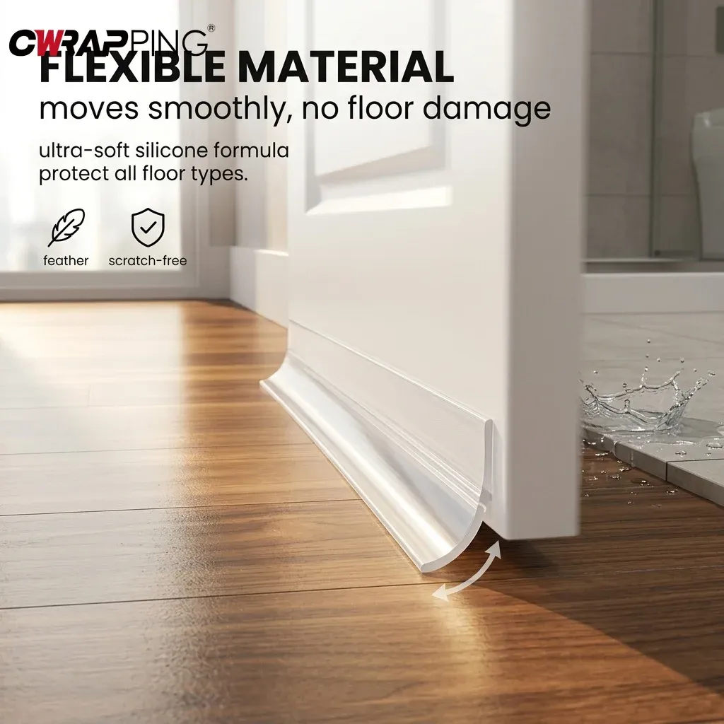 Bande d'étanchéité en silicone pour portes et fenêtres, isolation thermique et phonique, protection anti-poussière 2
