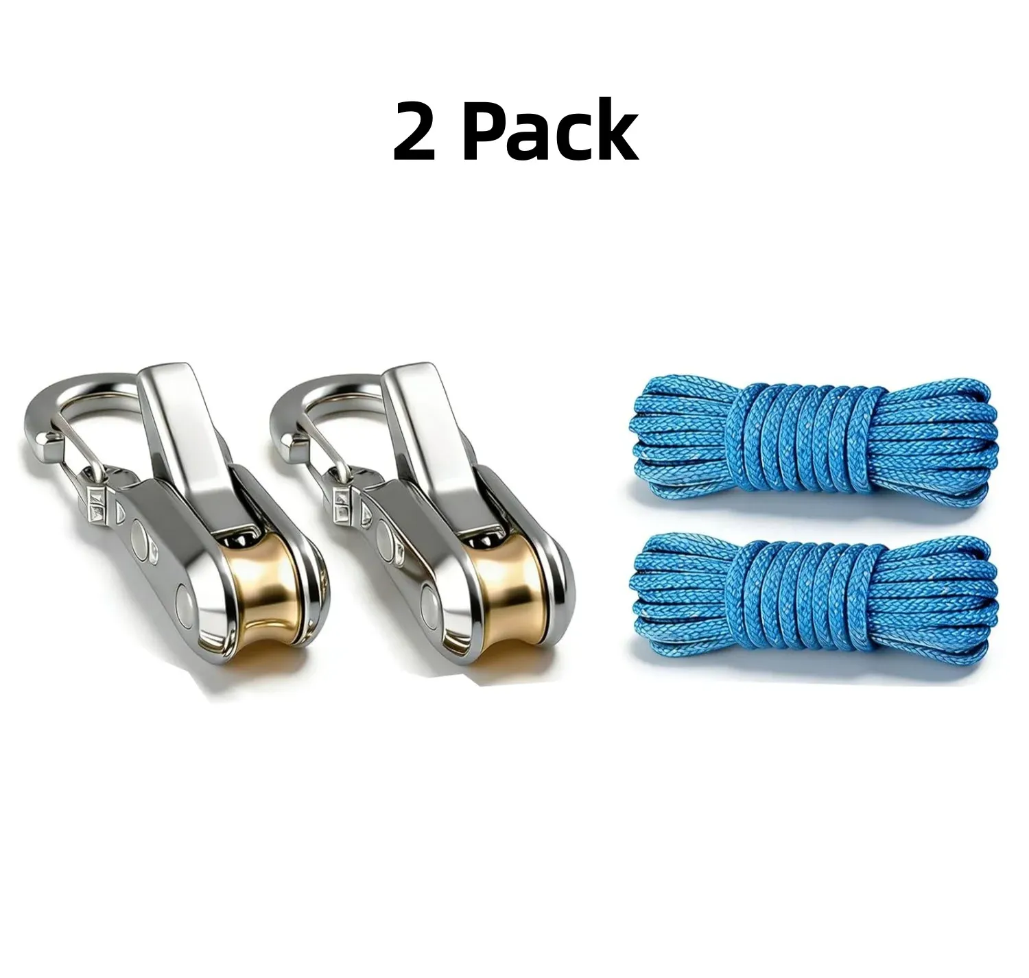 Lot de 2 à 10 cordes élastiques avec tendeurs à rouleau : attaches robustes pour le camping, la navigation, le rangement et l'extérieur 9
