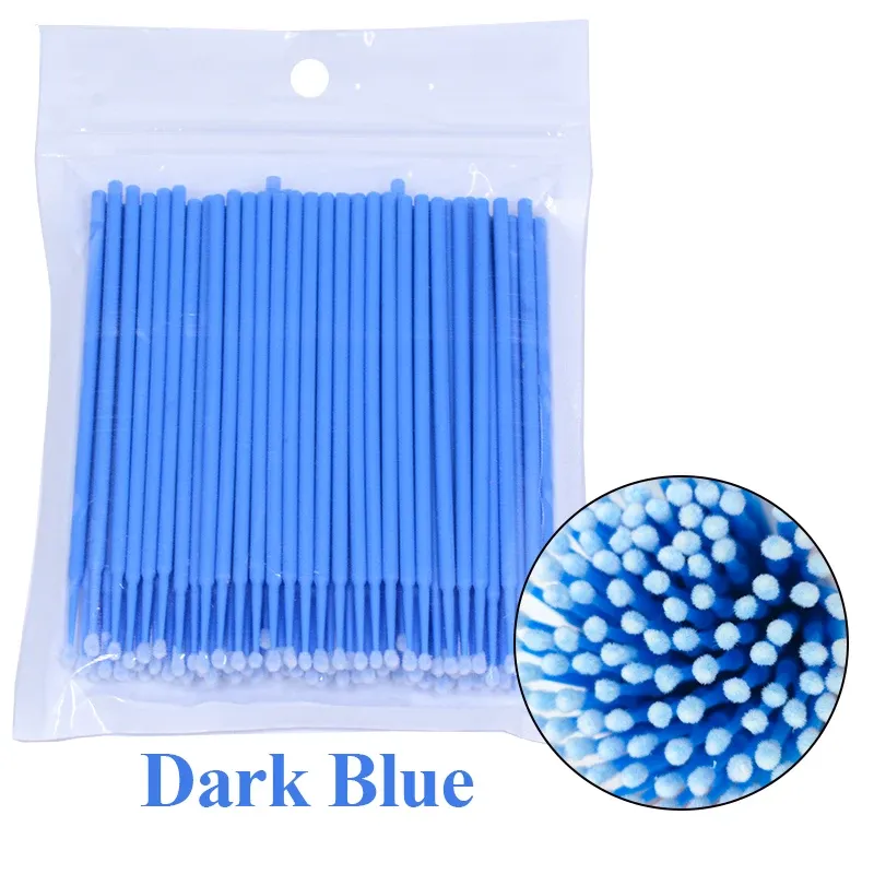 Brosse de nettoyage pour cils, lot de 100 pièces, microbrosses pour extensions de cils 22