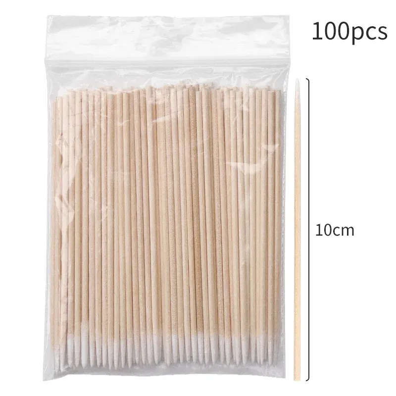 Brosse de nettoyage pour cils, lot de 100 pièces, microbrosses pour extensions de cils 17
