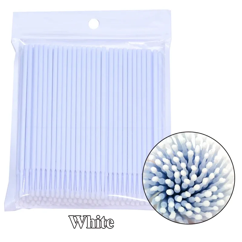 Brosse de nettoyage pour cils, lot de 100 pièces, microbrosses pour extensions de cils 11