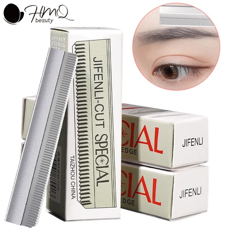 Kit de lames à sourcils en acier inoxydable avec étui de protection