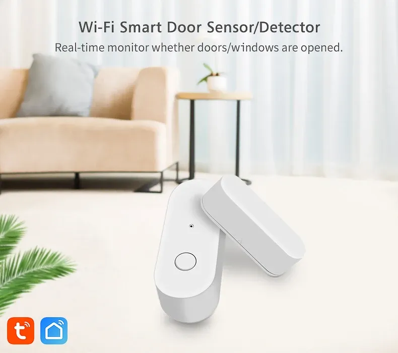 Capteur de porte Wi-Fi Tuya pour maison intelligente
