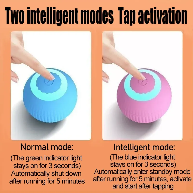 Boule interactive automatique pour chat, jouet d'intérieur électrique MWJ01 3