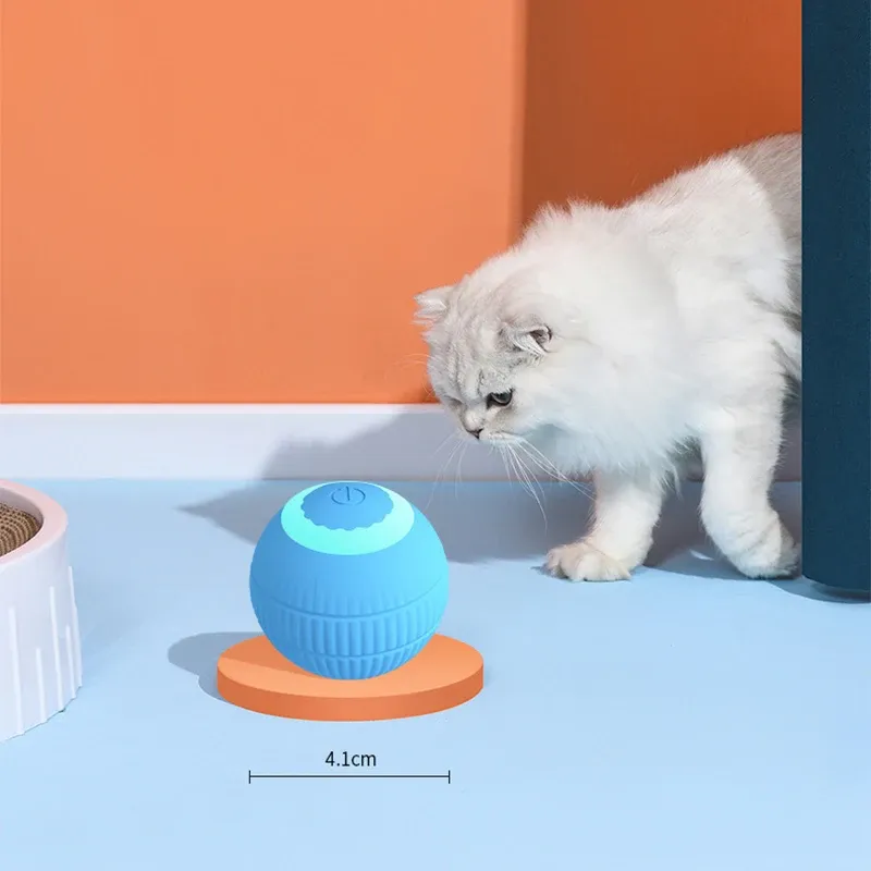 Boule interactive automatique pour chat, jouet d'intérieur électrique MWJ01 5