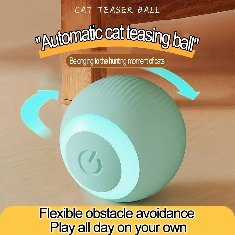 Boule interactive automatique pour chat, jouet d'intérieur électrique MWJ01 6