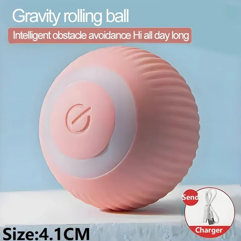 Boule interactive automatique pour chat, jouet d'intérieur électrique MWJ01 7
