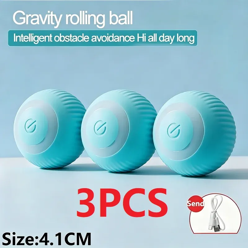 Boule interactive automatique pour chat, jouet d'intérieur électrique MWJ01 9